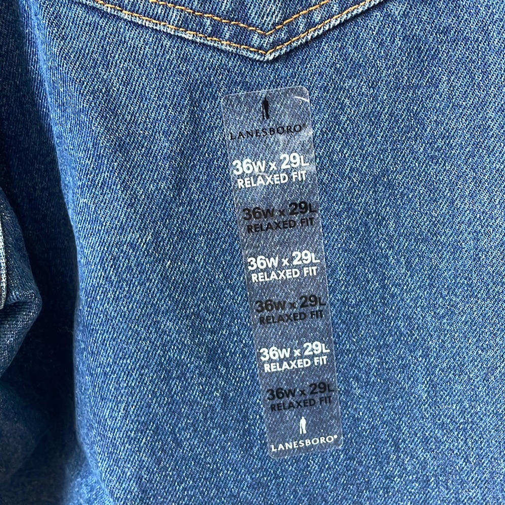 LANESBORO MENS JEANS RELAXED FITS STONEWASHED | Size - Picture 7 of 10